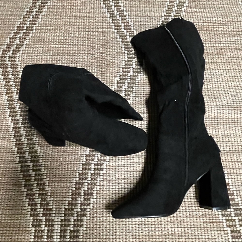 Black Suede Women's Boots